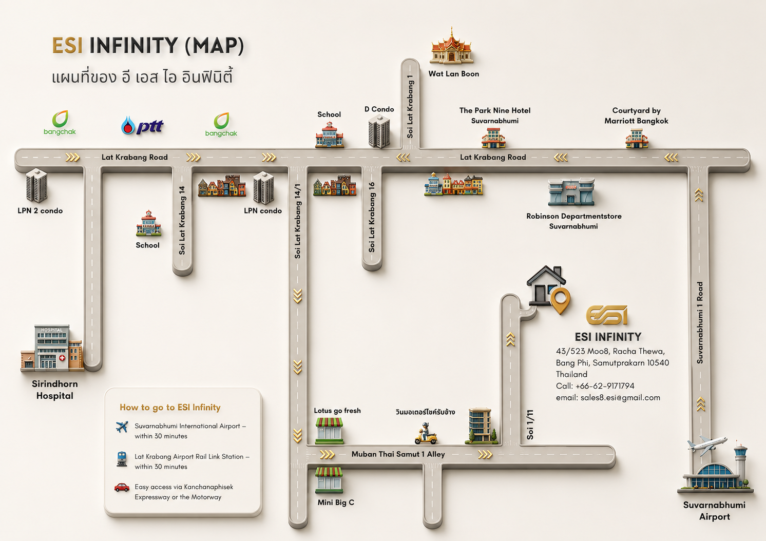 ESI INFINITY location map