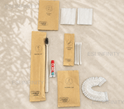 Kraft amenity pouch