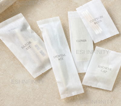 Spunbond hotel amenity sachets